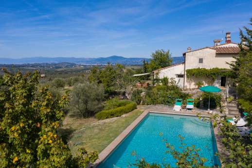 Podere Guicciardini - The swimming pool enjoys magnificent views