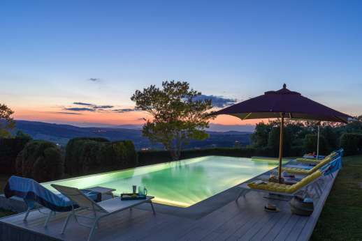 Villa Caprolo - Enjoying beautiful views of the Tuscan countryside.
