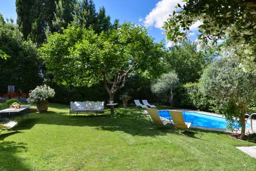 Villa San Martin - The private swimming pool in front of the loggia