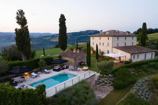 Il Cornello - n true Tuscan style this breath-taking villa is set on a hilltop with a private cypress lined access road
