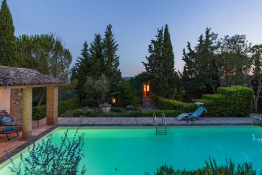 Val Ferrone - Pool terrace and gardens.
