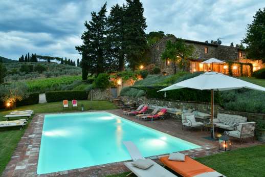 La Sobole - The pool along with the grounds can be enjoyed in the cooler evenings