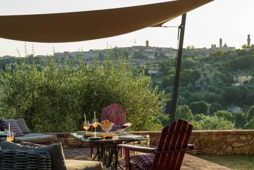 Santa Dieci - Views while dining al fresco.