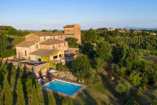 Santa Dieci - The tower and guest house, part of the small privately owned hamlet