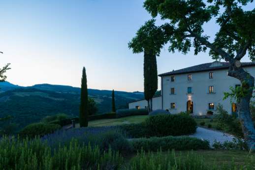 Il Cornello -Lavender and rosemary in the gardens of Il Corenello