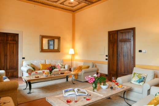 Santa Gelsa - First floor main living room with seating for 14