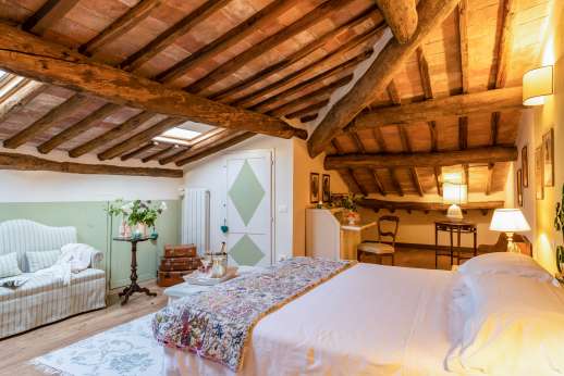 Palazzo Nelle - Another view of the attic bedroom