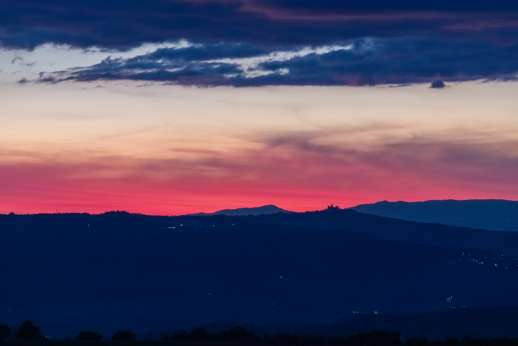 Loliondo - The deep colours of sunset over the Tuscan hills