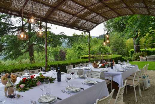 La Villa di Petroio - Take your evening meal outside