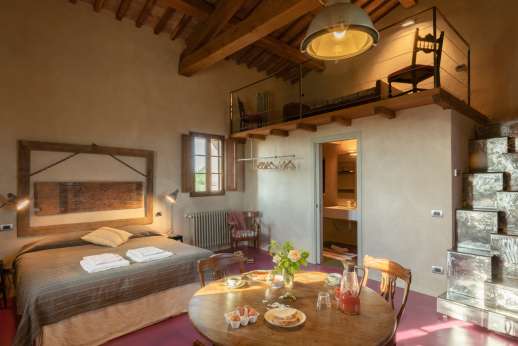 Santa Dieci - One of the double bedrooms.