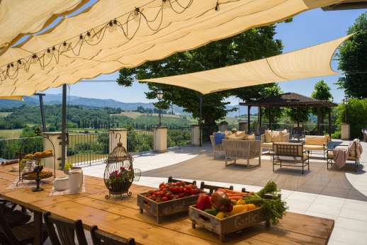 Weddings at Villa Atena - Another view of the terrace.