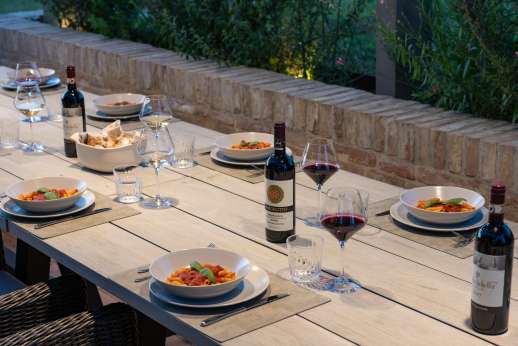 PodereSole - This dreamy al fresco area is where you’ll take most of your meals surrounded by the villa’s privacy and peacefulness.