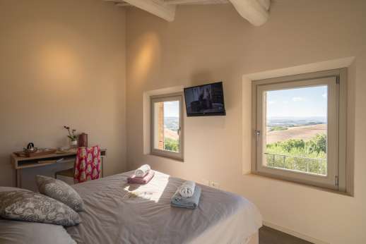 PodereSole  - Another view of the bedrooms and wonderful views