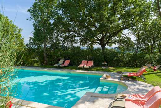 Villa Astori - The elegant gated swimming pool, 7 x 14m/23 x 46 feet