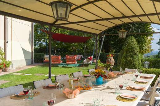 Villa Astori - The al fresco dining area.