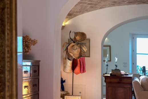 La Ciambella - The terrace, furnished for dining and lounging.