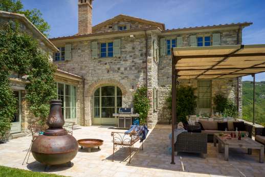 The relaxing courtyard