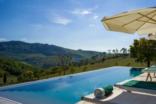 La Palazza Nel Cielo - The heated infinity edge swimming pool, 4 x 12m/13 x 40 feet