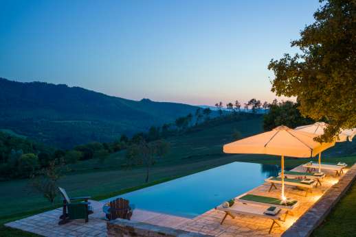 La Palazza Nel Cielo - The heated infinity edge swimming pool, 4 x 12m/13 x 40 feet