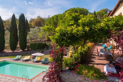 Villa Bracciano - Wonderful views from the terrace and dining loggia.