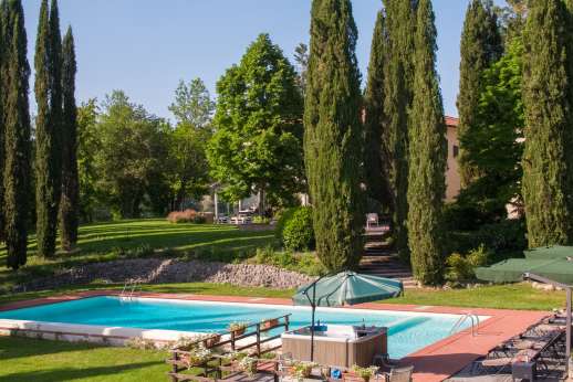 Villa D'Elsa - The beautiful view from the hot tub.