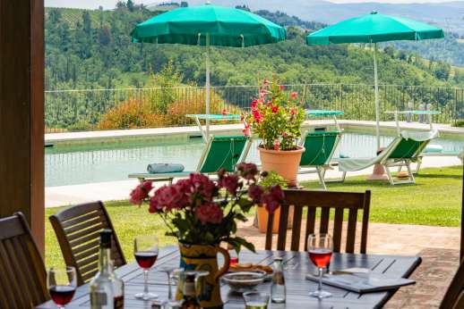 Casa Tara - Guest house, views from the dining loggia.