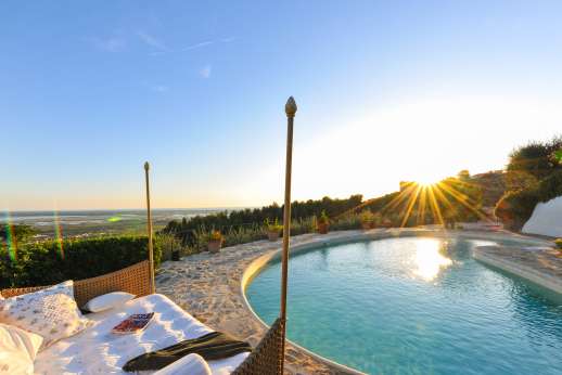 Santa Restola - The bean shaped pool enjoys magnificent views