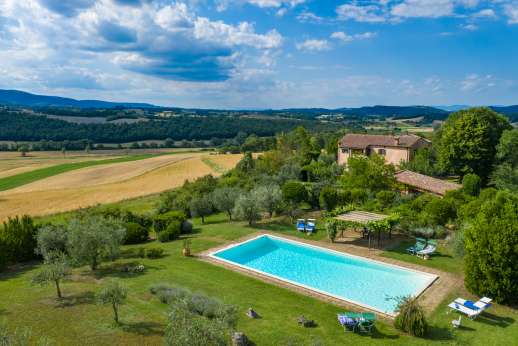 Poggio Alto -In the open farmlands along the Tuscan-Umbrian boarder, where almost every village is medieval and on a hilltop