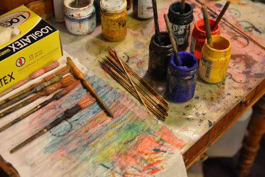 Paper Marbling Workshop in Florence