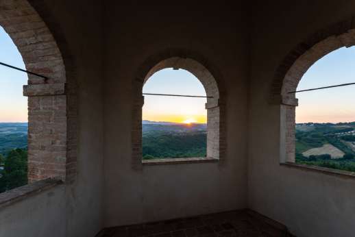 Santi Terzi - View from the villa during the day