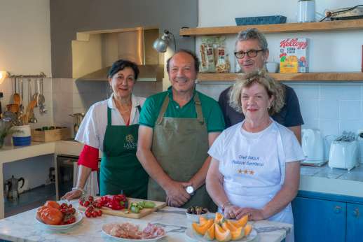Santi Terzi (x 14 people) with Staff and Cook - Staff preparing meals at the villa.
