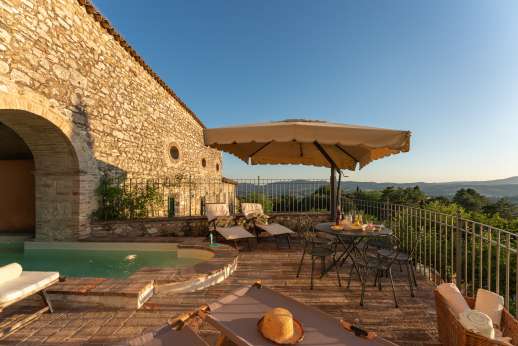 Santi Terzi (x 14 people) with Staff and Cook - Stone terrace ideal for dining and relaxing