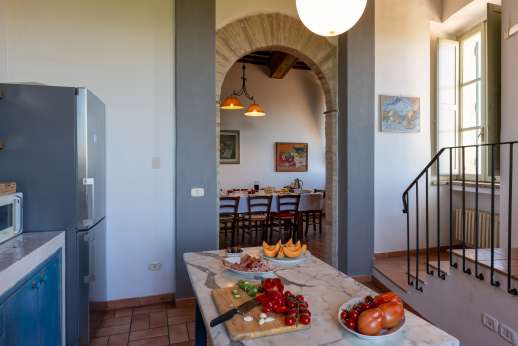Santi Terzi (x 14 people) with Staff and Cook - Ground floor summer kitchen and dining area