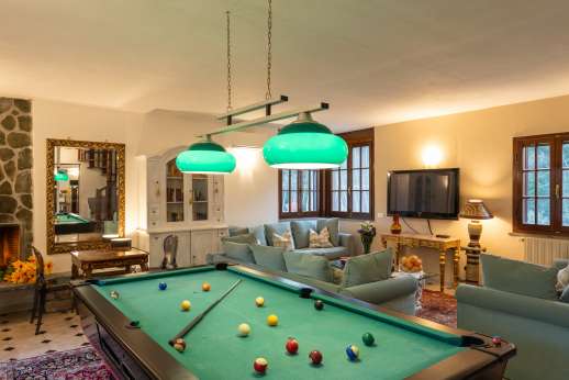 Villa Denise - A billiards table (or pool table if you prefer) in the living room