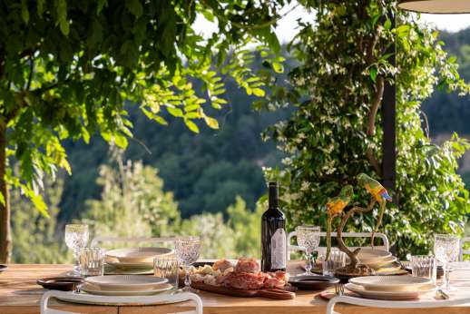 La Magione - Great views while al fresco dinning.