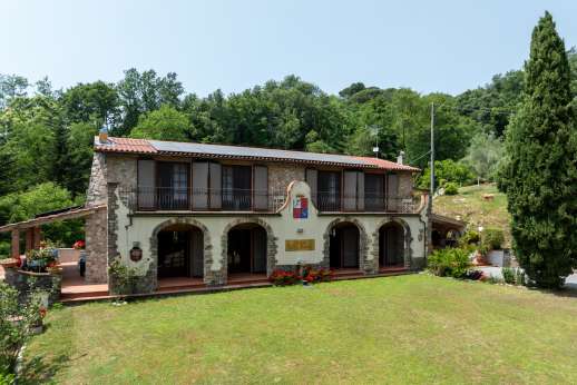 Villa Denise - Exceptional grounds with vast lawns including an informal fenced grass tennis court and football pitch, olive groves and a trout stream within a 17ha/40-acre estate.