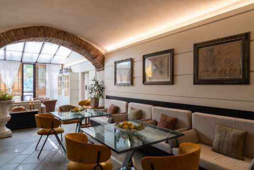 Dining seats by the ground floor open plan living area