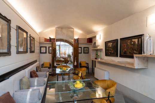 Large mirror in the large open plan ground floor