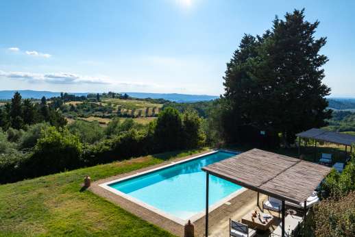 Tizzano - The salt water swimming pool, 6 x 12 meters/20 x 39 feet.