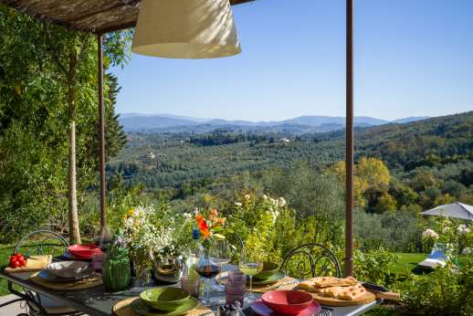 Fontegaia - Views of olive groves and rolling hills