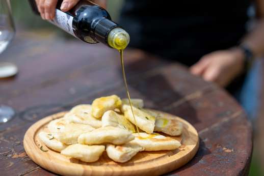 Tuscan Extra Virgin Olive Oil Tasting on Chianti Farm
