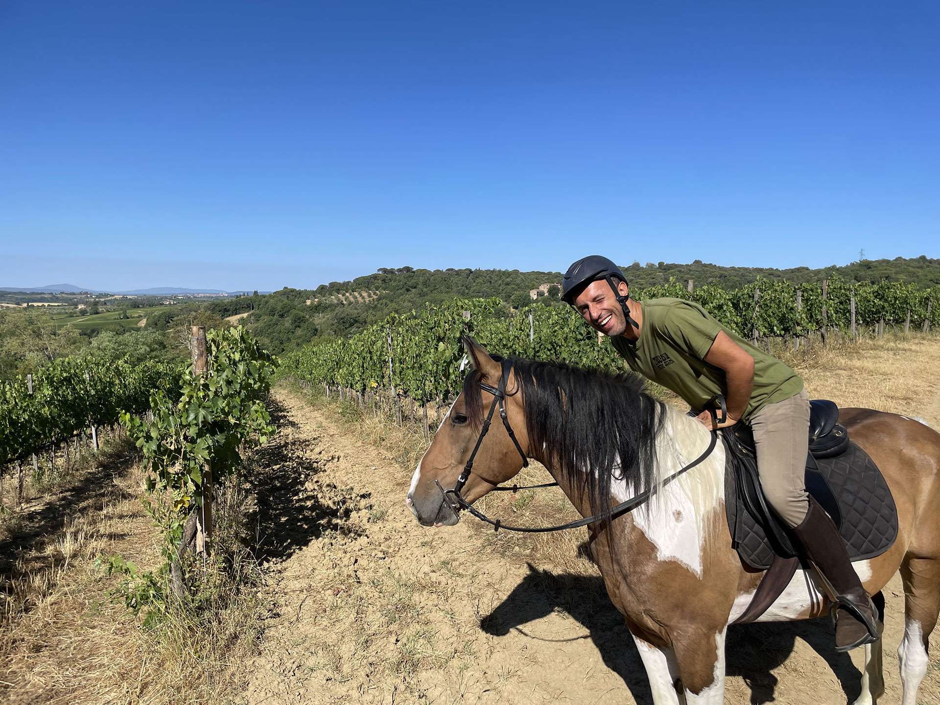 Vineyard Horseback Riding Tour in Tuscany